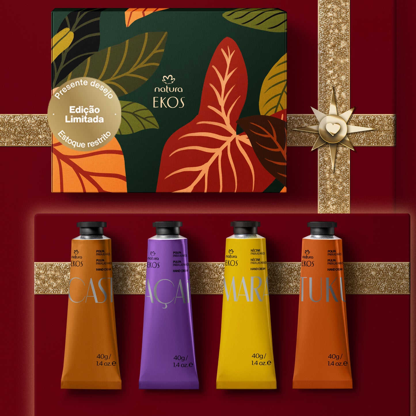 Natura Kit Ekos Polpa Para Maos C/4