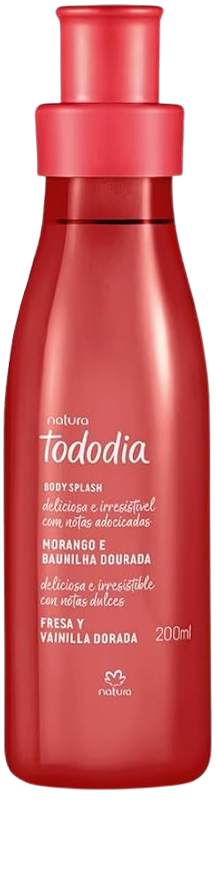 Natura Todo Dia Body Splash Morango e Baunilha Dourada 200ML